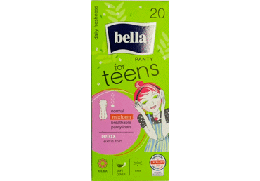 Kasdieniai įklotai BELLA TEENS RELAX, 20 vnt