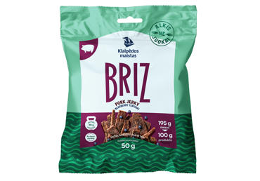Vytintos kiaulienos juostelės BRIZ, teriyaki ir mėlynių skonio, a.r., 50 g