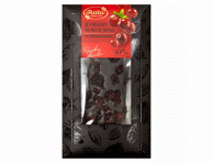 Juodasis šokoladas RŪTA su spanguolėmis, 100 g