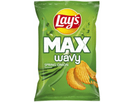 Bulvių traškučiai LAY'S MAXX WAVY, svogūnų laiškų skonio, 120 g