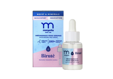 MARGARITA MOIST & MINERALS drėkinamasis veido serumas su mineraliniu vandeniu „Birutė“ 30 ml