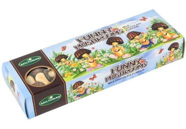 Sausainiai GRYBUKAI LINKSMUČIAI, juodojo šokolado skonio, 170 g