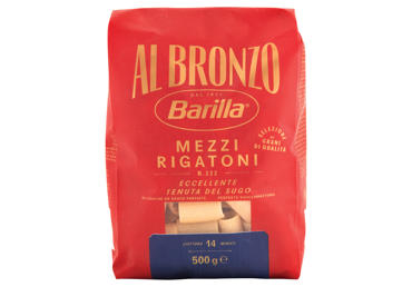 	Makaronai BARILLA BRONZO MEZZI RIGATONI, 500 g