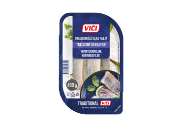 Tradicinė silkių filė VIČI aliejuje, 400 g