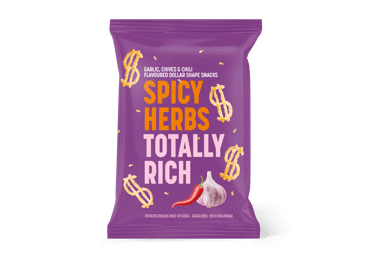 Bulvių užkandis DOLLAR SNACK su česnakais, 50 g