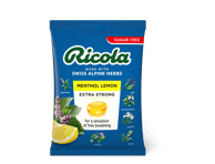 Pastilės RICOLA MENTHOL LEMON, citrinų skonio, 68 g