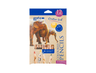 Spalvoti pieštukai(12sp)Grafia Plus, trikampiniai