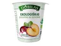 Ekologiškas jogurtas su slyvomis DOBILAS, 3,1 % rieb., 300 g