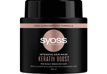 Plaukų kaukė SYOSS KERATIN BOOST, 500 ml