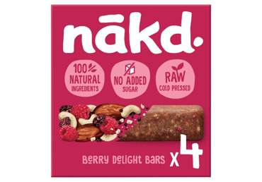 Batonėlis su avietėmis NAKD, 140 g Batonėlis su avietėmis NAKD, 140 g