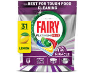 Automatinių indaplovių kapsulės FAIRY Platinum+ Lemon Miracle, 31vnt
