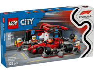 Konstruktorius LEGO® City F1® remonto punktas, mechanikai ir Ferrari