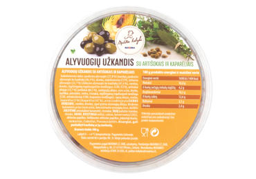 Alyvuogių užkandis su artišokais ir kaparėliais, 300 g - 1