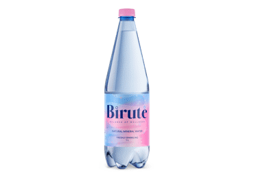 Gazuotas natūralus mineralinis vanduo BIRUTĖ, 1 l