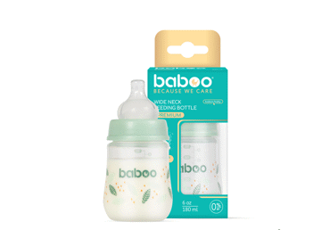 Antikolinis plataus kaklelio buteliukas BABOO, 180 ml, 0+, 1 vnt. - 2
