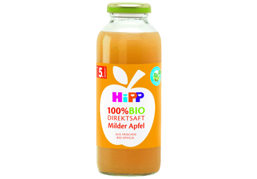 Ekologiškos obuolių sultys HIPP, nuo 5 mėn., 330 ml