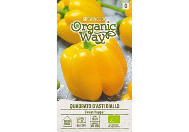 Paprikų sėklos QUADRATO D'ASTI GIALO,  ORGANIC WAY