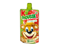 Obuolių, bananų, braškių ir morkų tyrelė KUBUŠ, 100 g