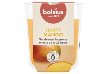 Kvapni žvakė stiklinėje BOLSIUS, mango 80/73mm - 1