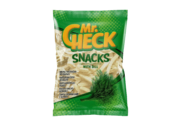 Bulvių traškučiai MR. CHECK su krapais, 50 g