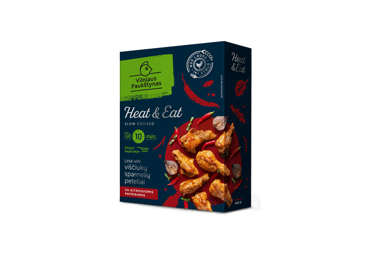 Lėtai virti aštrūs viščiukų sparnelių peteliai HEAT&EAT, 450 g Lėtai virti aštrūs viščiukų sparnelių peteliai HEAT&EAT, 450 g