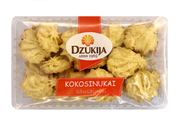 DZŪKIJOS sausainiai KOKOSINUKAI, 200 g