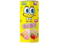 Sausainiai SPONGEBOB, širdelės formos, braškių skonio, 42 g