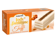 Vaniliniai ledai AUGUSTO su karamele, 480 g