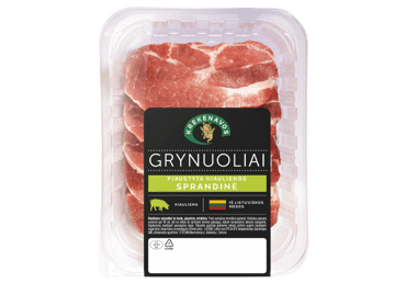Švežia kiaulienos sprandinė GRYNUOLIAI, be kaulo, 360 g - 2