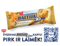 Valgomieji grietininiai ledai BALTIJA, karamelės skonio, 83 g