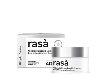 Giliai drėkinantis veido kremas RASA 4D HYDRO BOOSTER, 50 ml