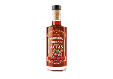 Bruknių skonio BAJORIŠKIŲ actas, 5 %, 250 ml