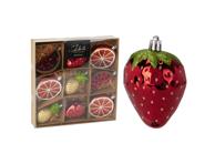 Kalėdinis eglutės žaisliukas., 8 cm, 1 vnt., vaisius