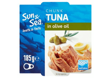 Tunų gabaliukai SUN & SEA alyvuogių aliejuje, 185 g