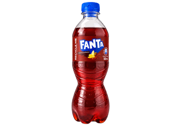 Gazuotas bananų ir šokolado skonio gaivusis gėrimas FANTA, 500 ml