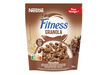 NAUJA! Granola FITNESS NESTLE su šokolado drožlėmis, 300 g