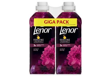 Minkštiklis LENOR Lotus Flower & Diamond Figs, 2x47 skalbimai, 2x987 ml