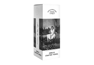 Degtinė OBELIU CRAFTED VODKA suvenyrinėje dėžėje, 40 %, 700 ml