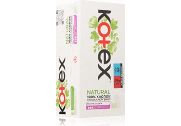 Higieniniai įklotai KOTEX NATURAL NORMAL, 40 vnt.