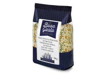 Perlinis kuskusas BUON GUSTO (trijų spalvų), 250 g