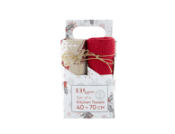 Virtuvinių rankšluosčių komplektas, 4 x 40 x 70 cm, 4 vnt.