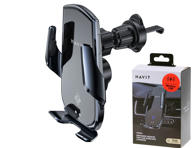 Bevielis telefono įkroviklis-laikiklis HAVIT 3034, 1 vnt.