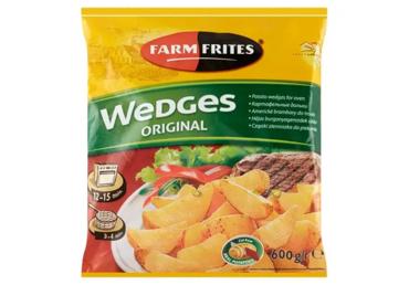 Šaldytos bulvės FARM FRITES su lupenomis, 600 g
