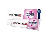 Fiksuojamasis dantų protezų kremas BLEND A DENT Complete Strong Hold, No Flavor, 47 g