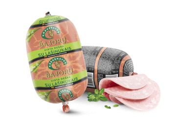 Virta BAJORŲ dešra su lašinukais, I r., 600 g