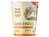 Grietinėlė WELL DONE, 36 % rieb., 400 g