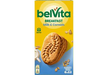 Penkių grūdų sausainiai BELVITA CEREALS & MILK, 300 g