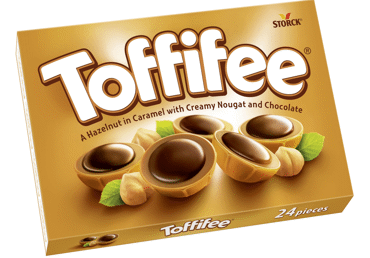Karameliniai saldainiai TOFFIFEE su lazdynų riešutų kremu, 200 g - 2