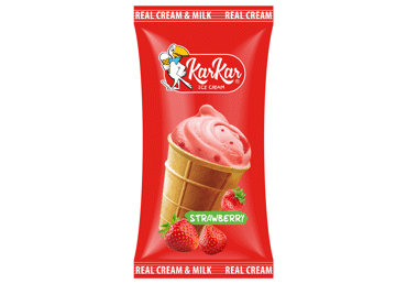 Valgomieji ledai KAR KAR, braškių skonio, 70 g