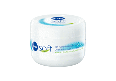NIVEA Soft drėkinamasis kremas veidui, kūnui, rankoms, 375 ml